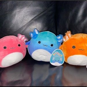 BNWT 5” Axolotl Trio - Archie, Miss V, Nico